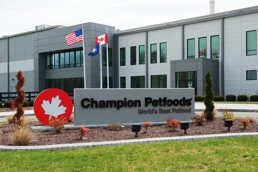 1 champion petfoods front.jpg?alt=in+front+of+champion+petfoods%27+dogstar+facility+in+auburn%2c+ky