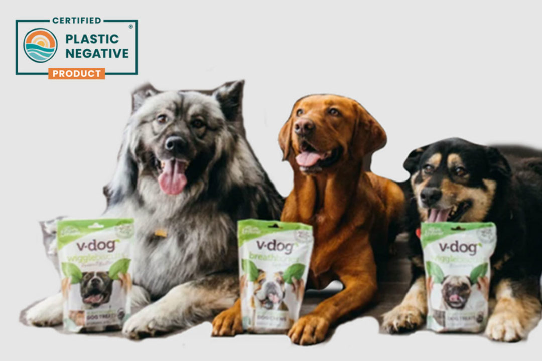 V-Dog is certified Plastic Negative by rePurpose Global