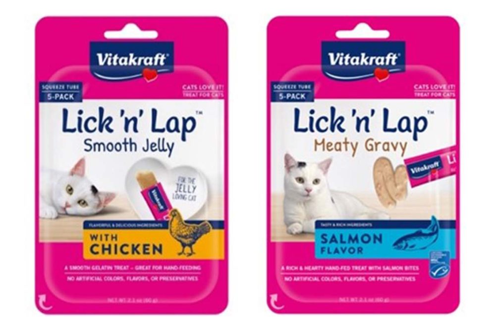 Vitakraft debuts new varieties of its Lick 'n' Lap Snack cat treat line  