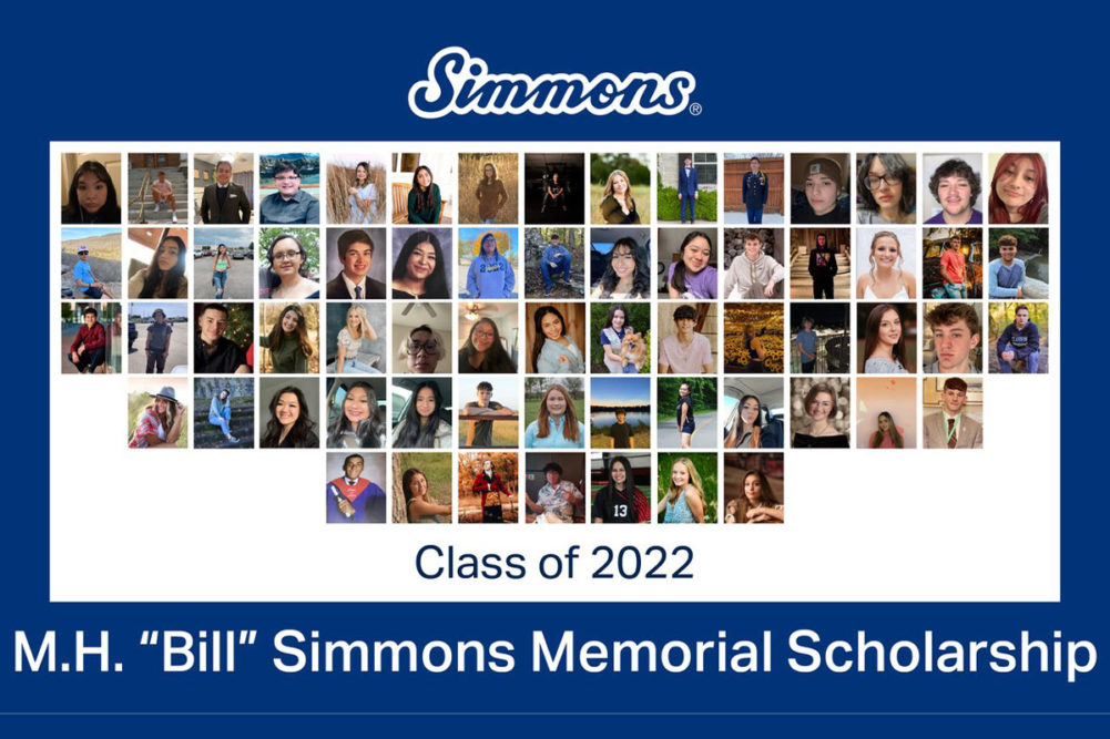 Simmons 2022 scholarship recipients