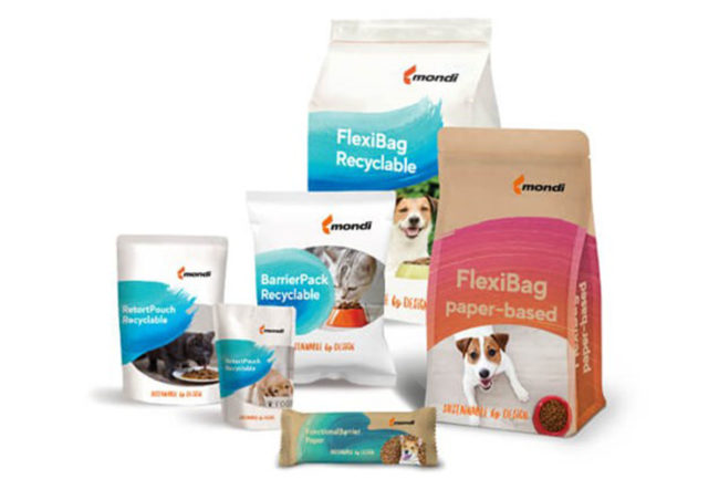 Mondi's line of sustainable pet food packaging
