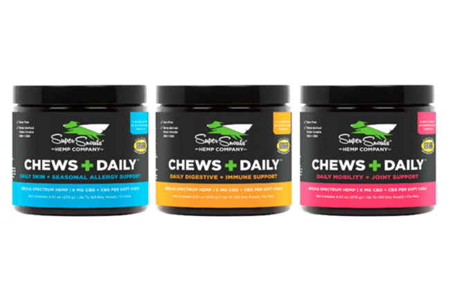 Super Snouts' new Chews + Daily CBD supplements