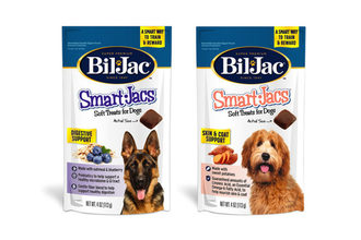 Bil-Jac Super Premium Dog Food's new dog treat line: Smart-Jacs