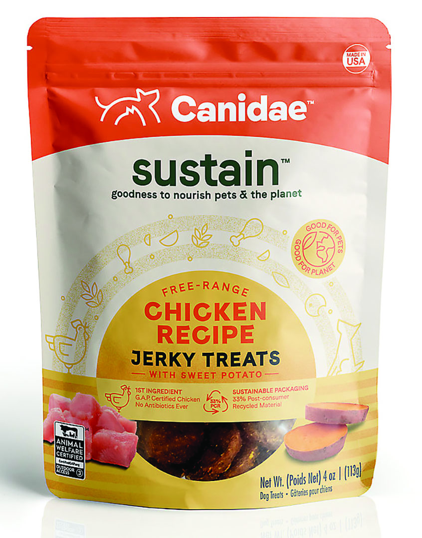 Canidae uses 40% PCR materials in its kibble and treat bags