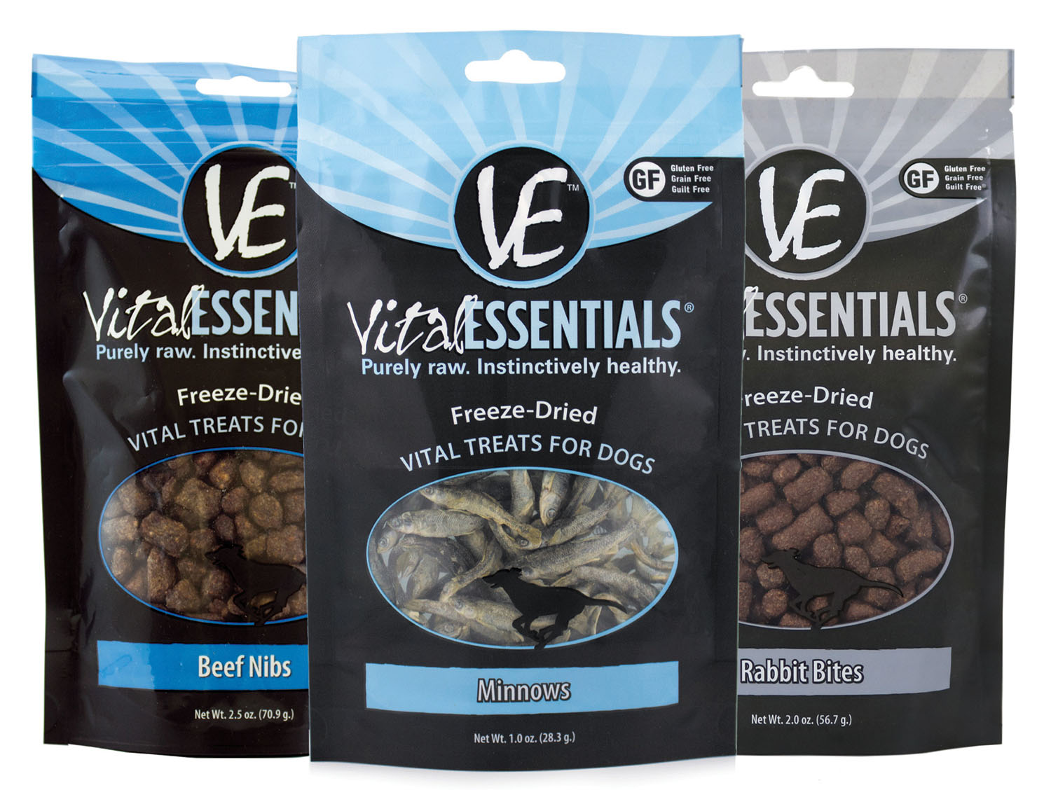 Vital Essentials uses on-trend callouts to stand-out in the pet food aisle