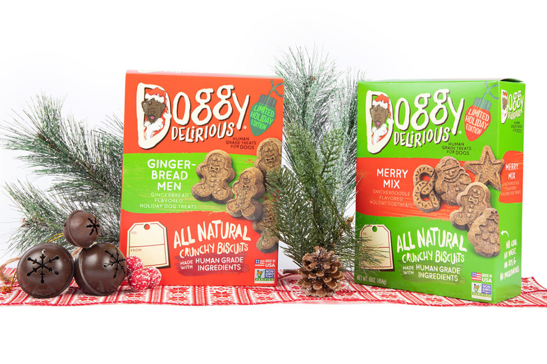 Doggy Delirious' new Gingerbread Men and Merry Mix holiday treats