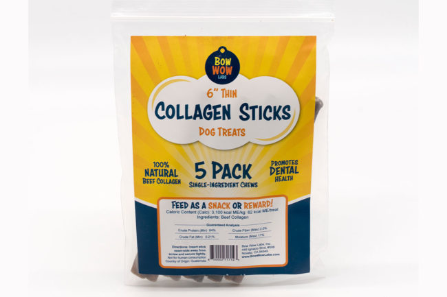 Bow Wow Labs new Collagen Sticks in thin size