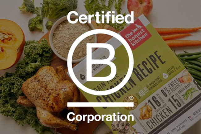 The Honest Kitchen boasts B Corp certification by B Lab