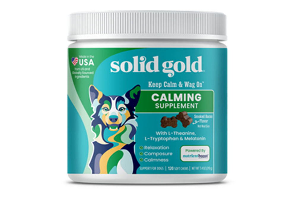 Solid Gold's new Keep Calm & Wag On Supplement Chews for dogs