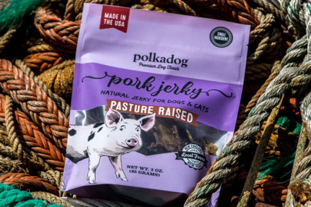 Polkadog's new Pork Jerky dog and cat treats