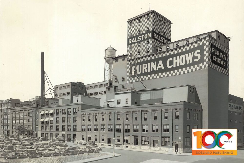 Purina started producing dog food in 1926, but the company had been making animal feed for more than 30 years before that.