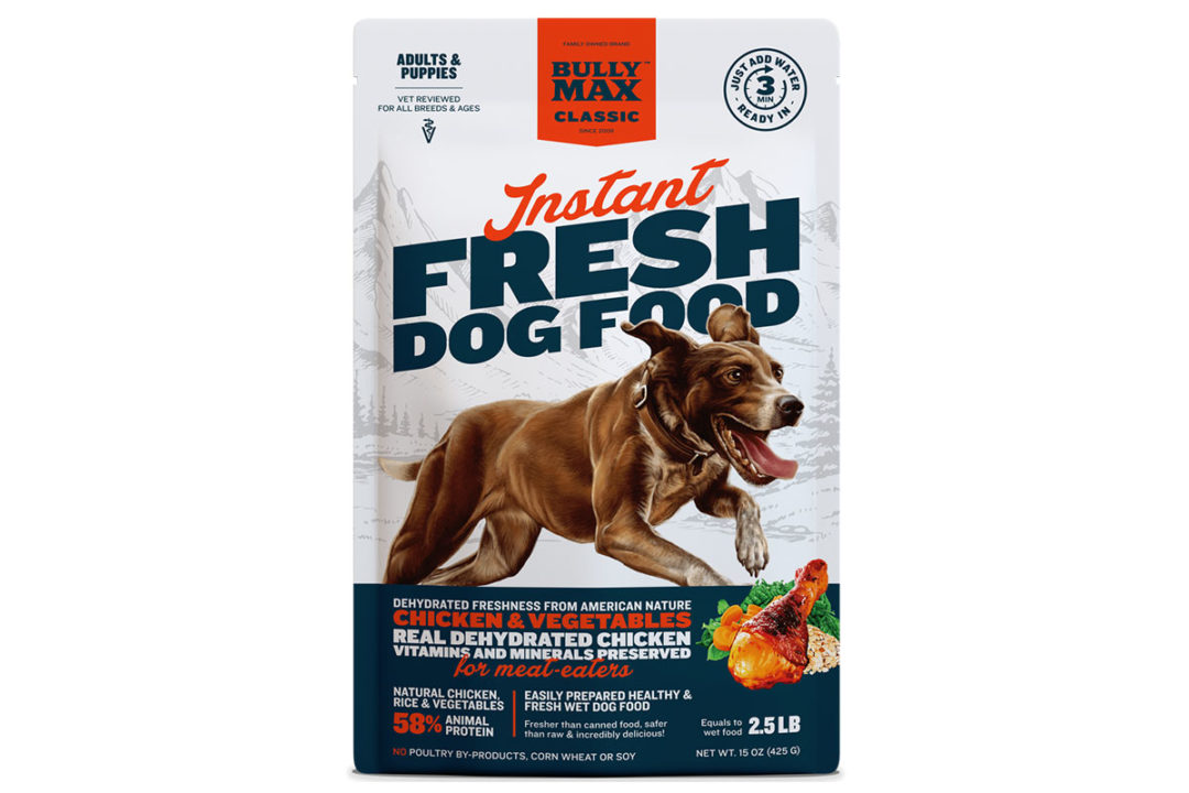 Bully Max's new Instant Fresh Dog Food