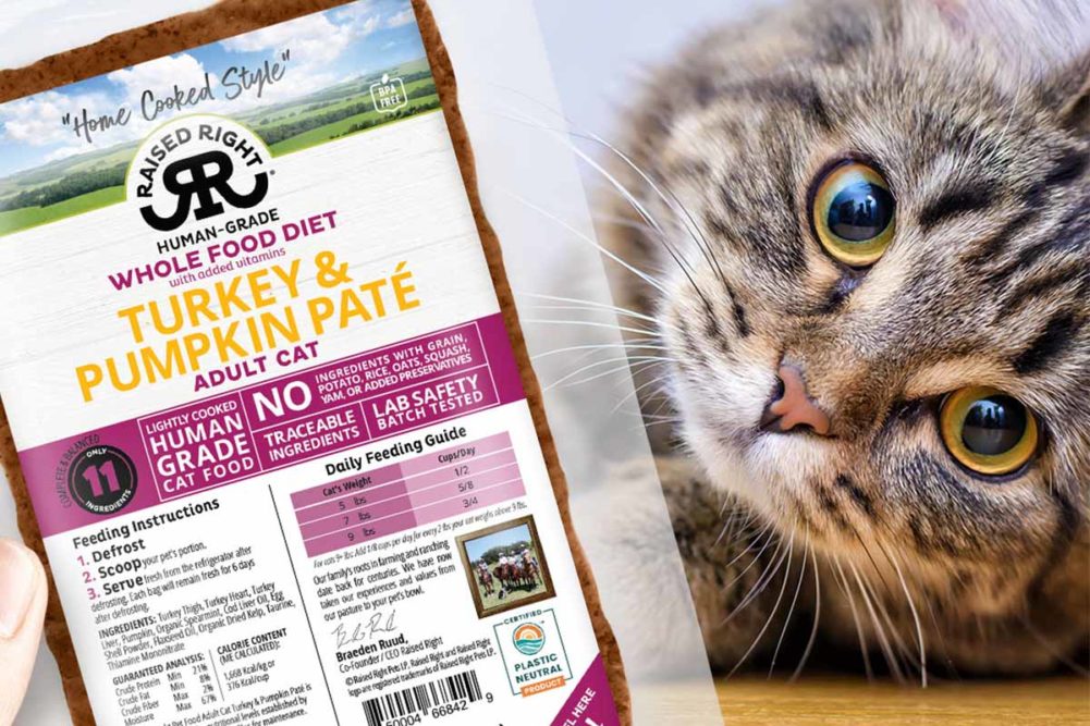 Raised Right launches new paté formula for cats