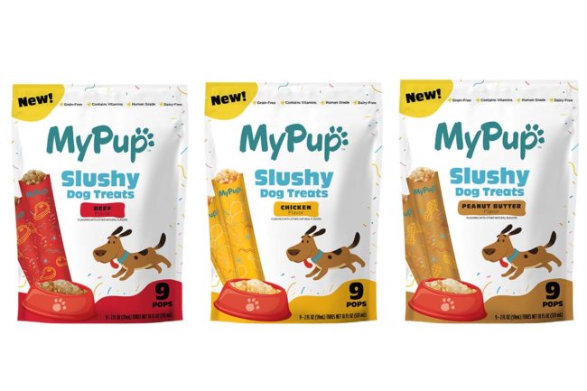 Big Easy Blends' MyPup Dog Slushies product lineup