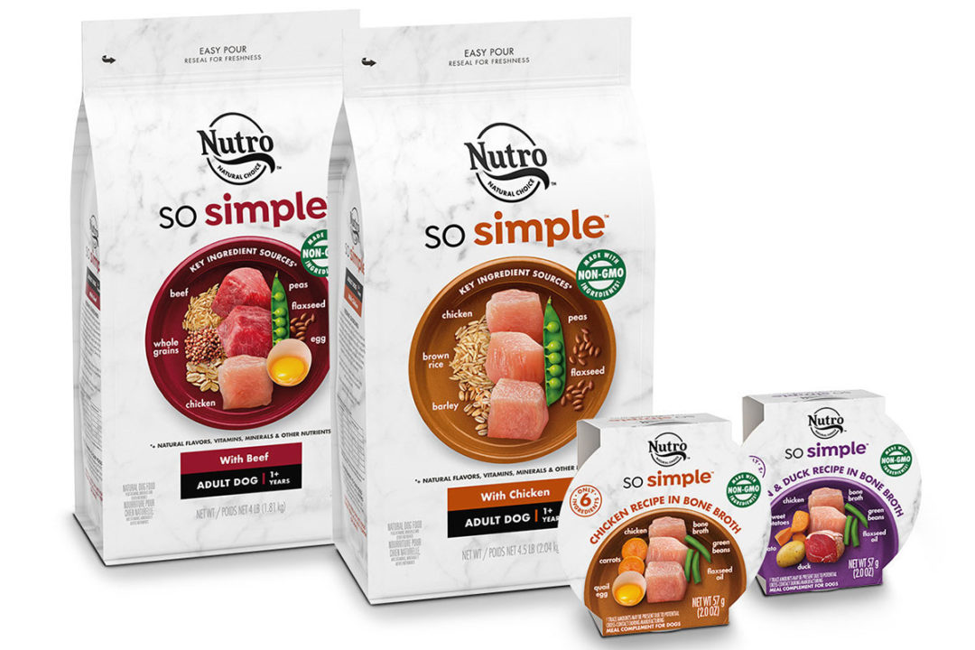 NUTRO's new SO SIMPLE dog food line