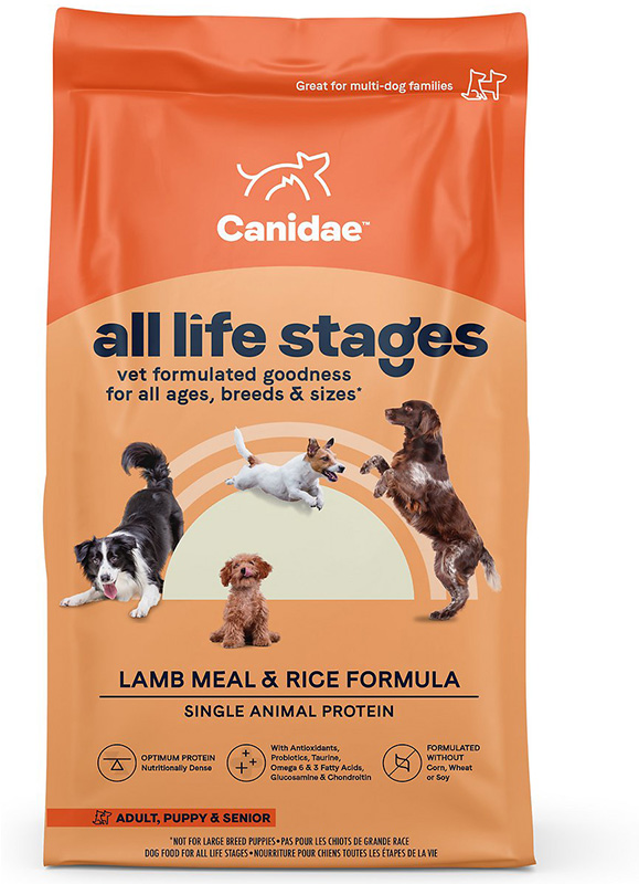 Canidae Lamb Meal & Rice Formula for dogs of all life stages