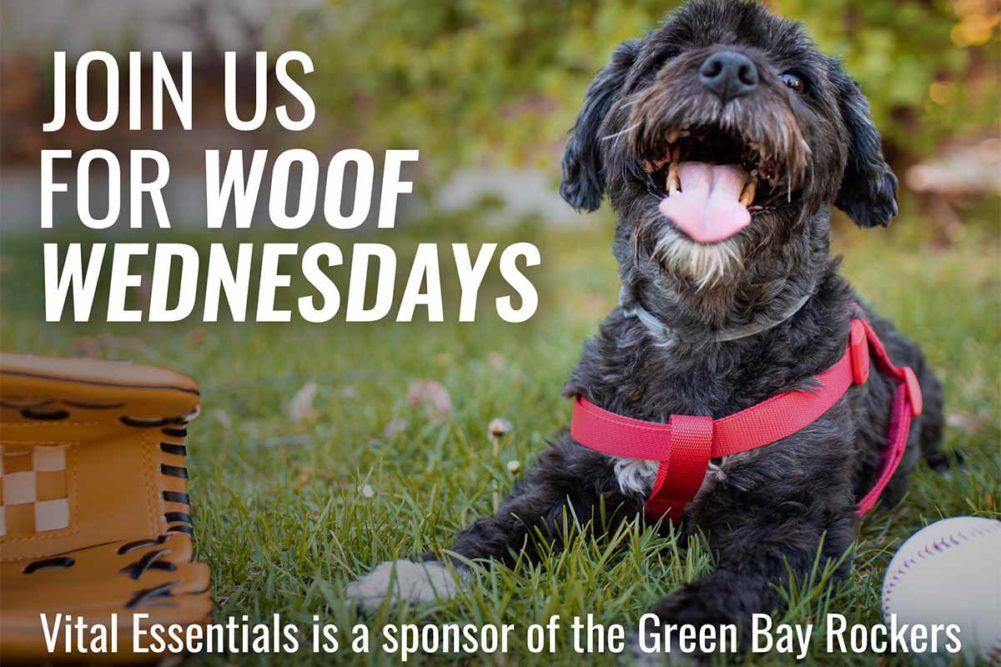 Vital Essentials pet food is sponsoring the Green Bay Rockers