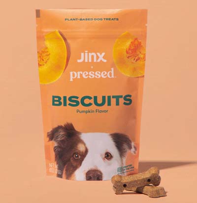 Jinx x Pressed dog biscuits in pumpkin flavor