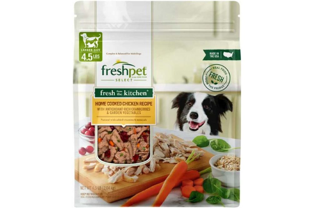 Freshpet and the US FDA is recalling Freshpet's Select Fresh From the Kitchen Home Cooked Chicken Recipe dog food