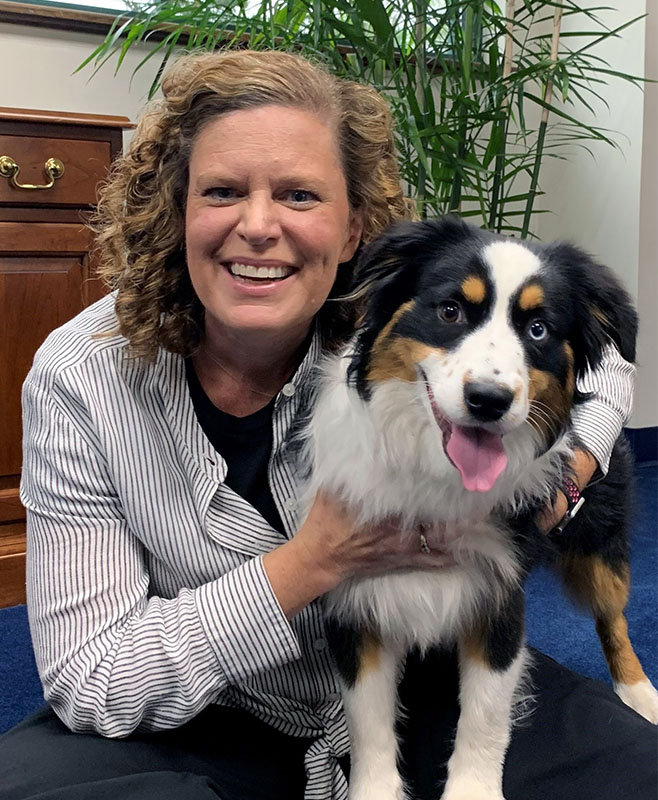 Jaime's mini-Australian shepherd named Noah. (Photo courtesy of W.F. Young)