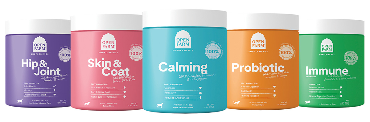 Products like Open Farm’s Supplements for Dogs are combining function with transparency to capitalize on both consumer trends simultaneously.