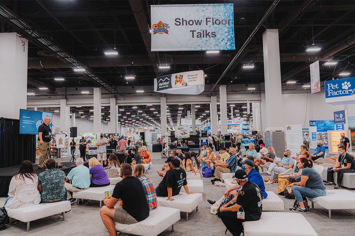 Free Show Floor Talks are included in SuperZoo 2022's educational lineup.