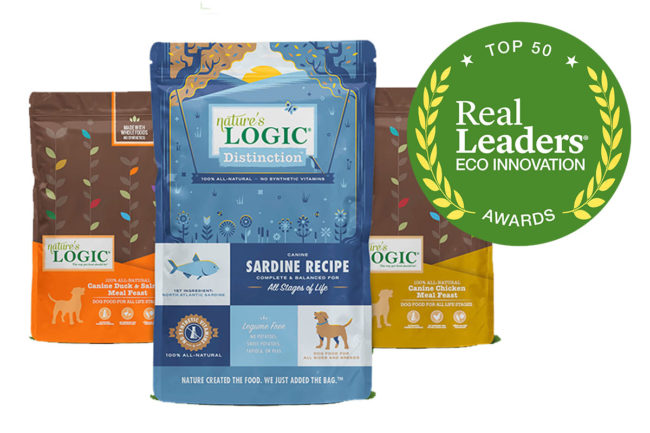 Nature's Logic only pet food company to be named to Real Leaders magazine's inaugural Eco Innovation Awards list