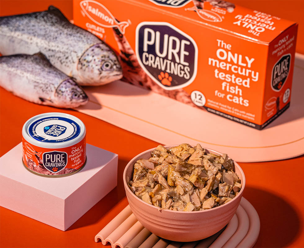 Every salmon and tuna is tested through Pure Cravings' proprietary method, and smaller fish like sardines and mackerel are batch tested for mercury.