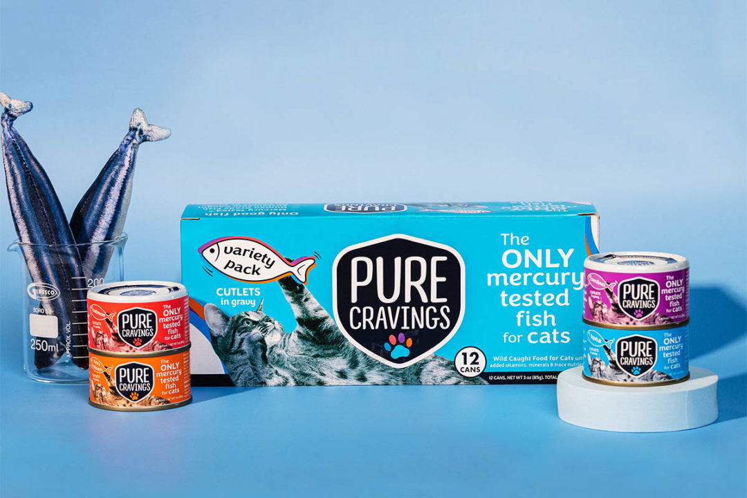 Pure Cravings offers cat owners a mercury-safe option for seafood proteins