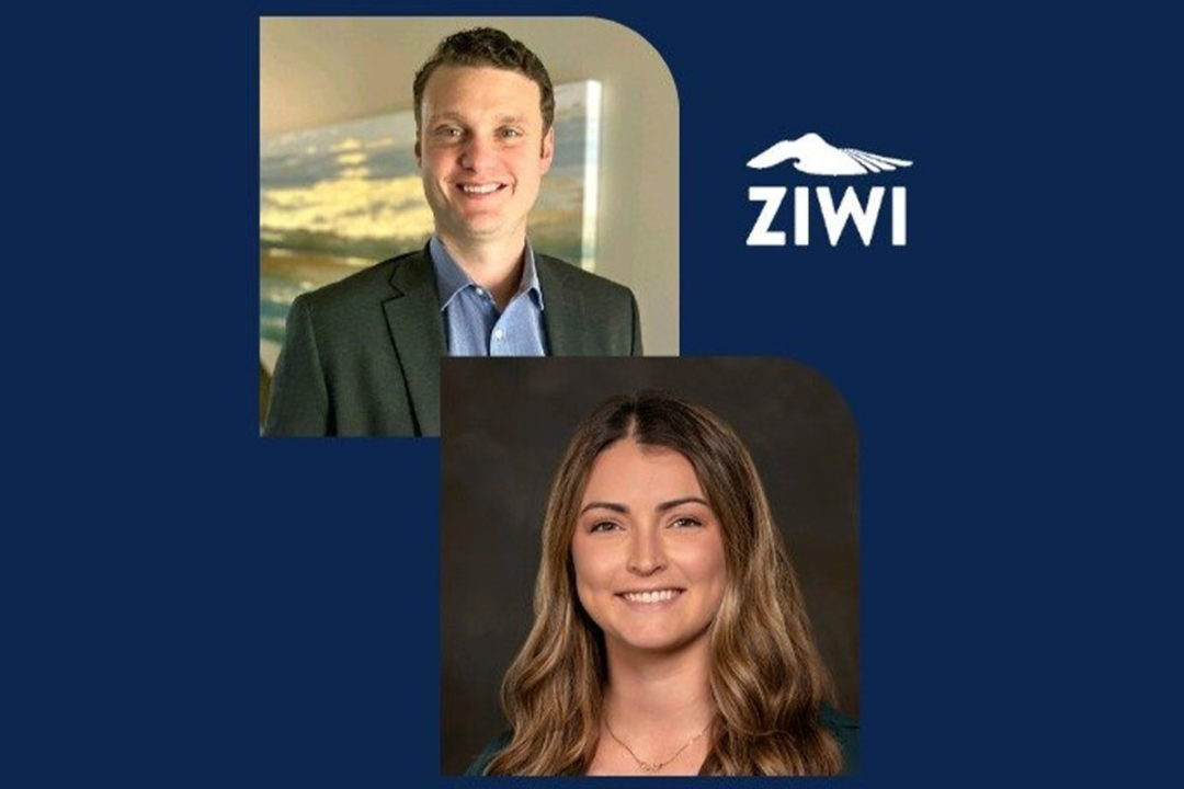Nick Kirkman, national sales and distribution manager, and Ashtyn Sneller, marketing specialist of social media at ZIWI USA