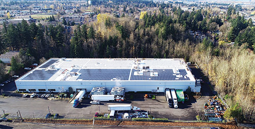 Northwest Naturals' 1.2-megawatt rooftop solar installation