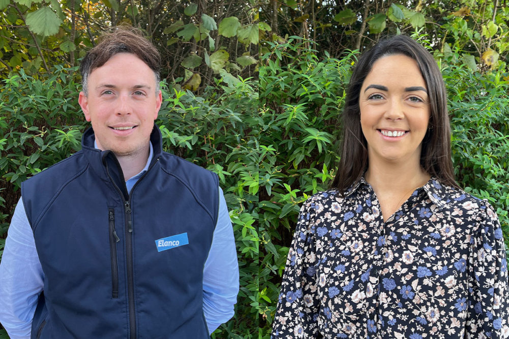 Niall Claffey and April Higgins have joined Elanco as territory business manager and key account manager