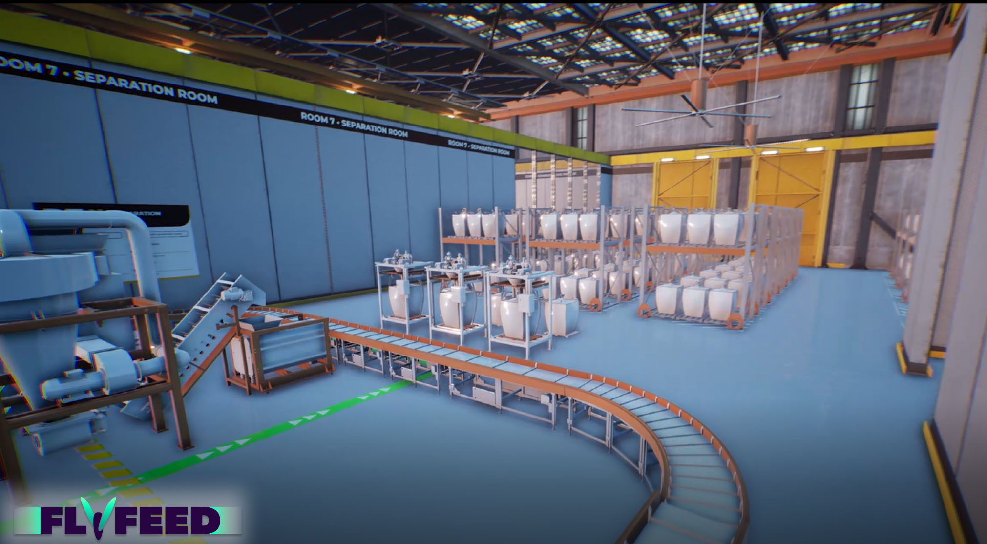 FlyFeed's production facility