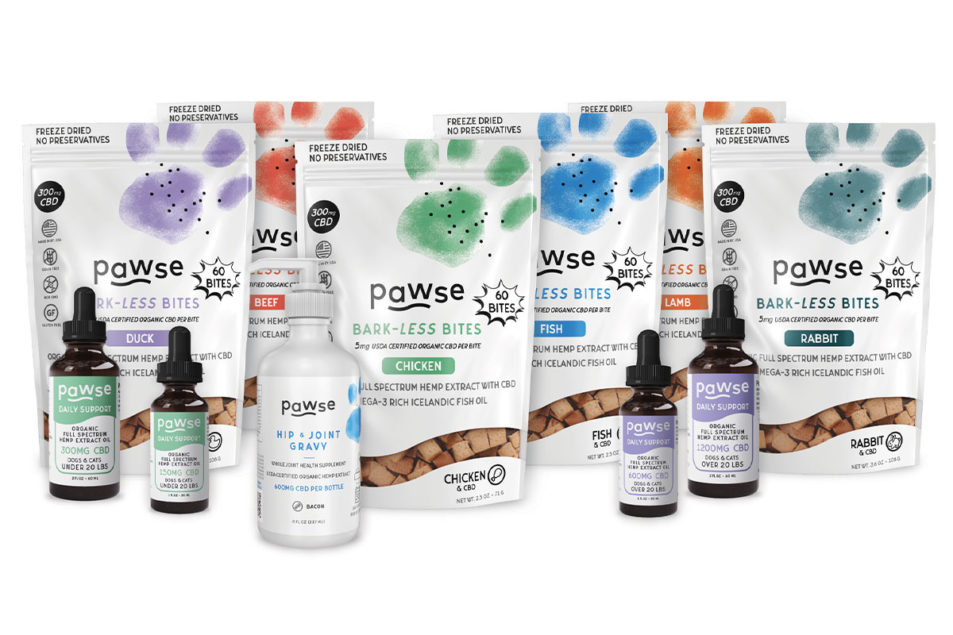Pawse debuts 3 new products formulated with hemp extract