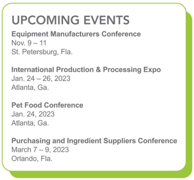 Upcoming events by the American Feed Industry Association