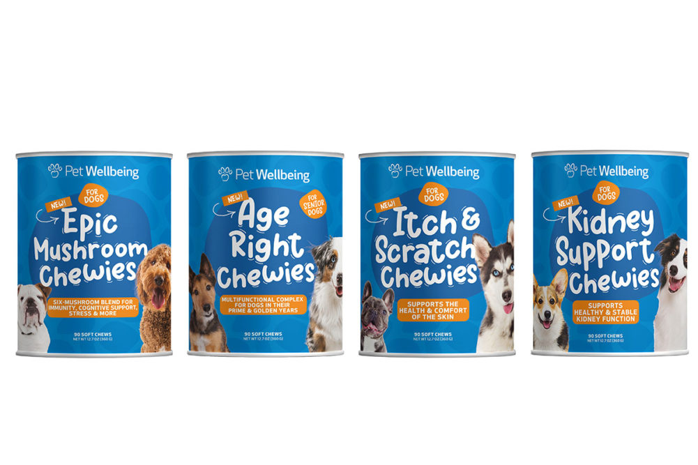 Pet Wellbeing's new Chewies functional chews line for dogs