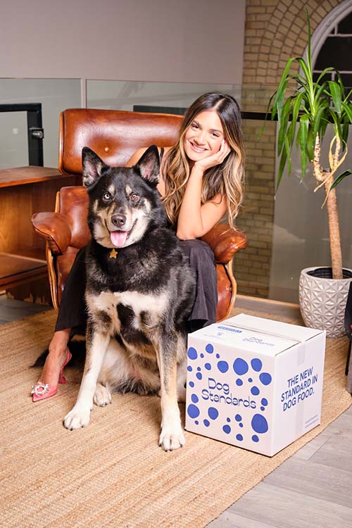 Dog Standards Founder Jessica Bevilacqua and her Husky Boston