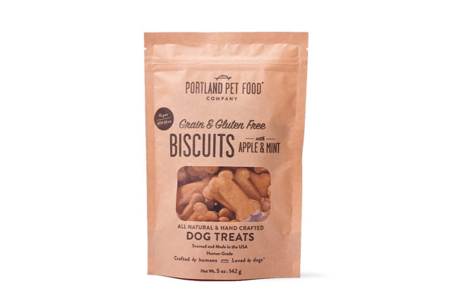 PPFC's new Apple & Mint flavored dog biscuits