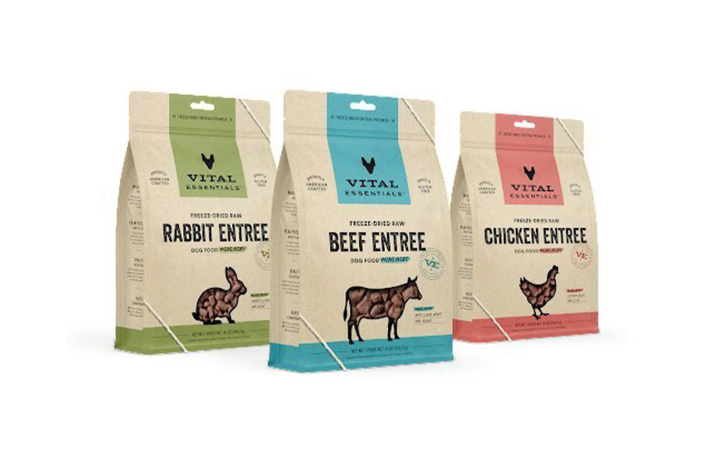 Vital Essentials rebrand includes new packaging for its pet food products