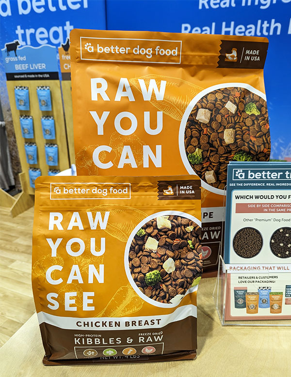 A Better Treat kibble plus freeze-dried dog food