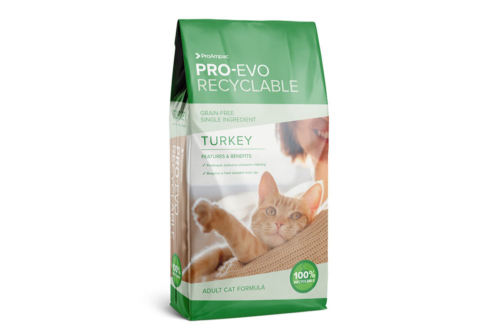 ProAmpac's new PRO-EVO Recyclable packaging for dry pet food