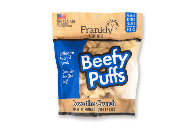 Frankly Pets' new Peanut Butter Beefy Puffs