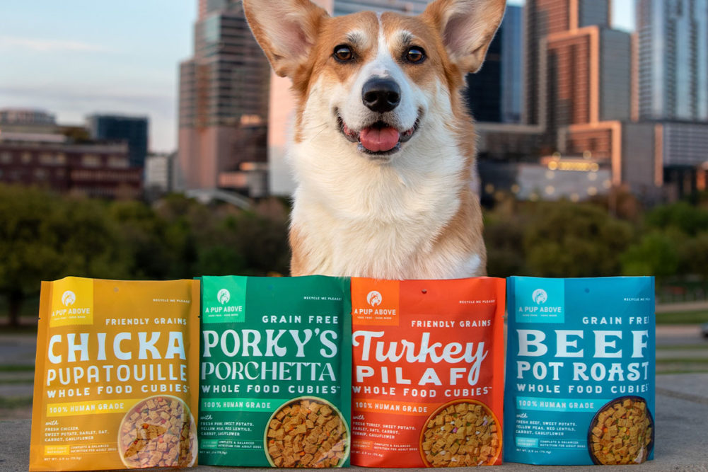A Pup Above's new 2.5-oz bag size of its Whole Food Cubies dog food