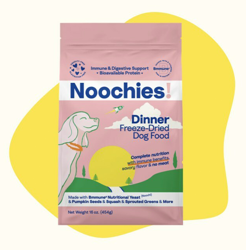 Noochies! Breakfast and Dinner complete-and-balanced, meat-free dog food