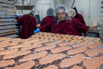 The new Phelps pet treat plant in Janesville, Wis., has the capability to produce shaped jerky treats