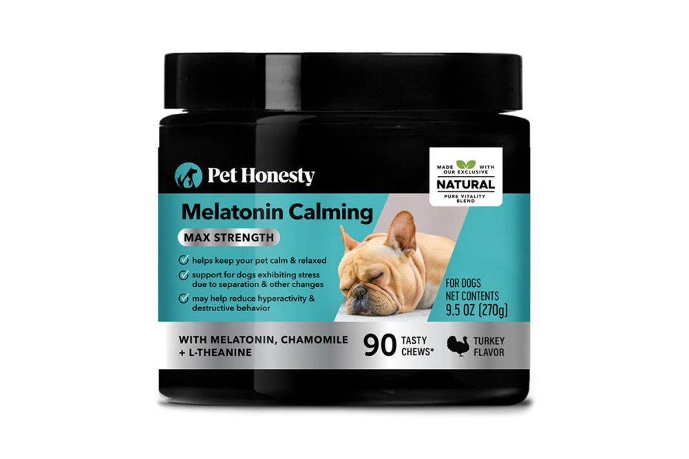 Pet Honesty's new Melatonin Calming supplements for dogs