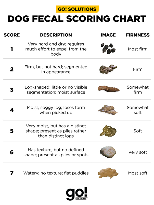 Fecal scoring chart provided to study participants to assess stool quality