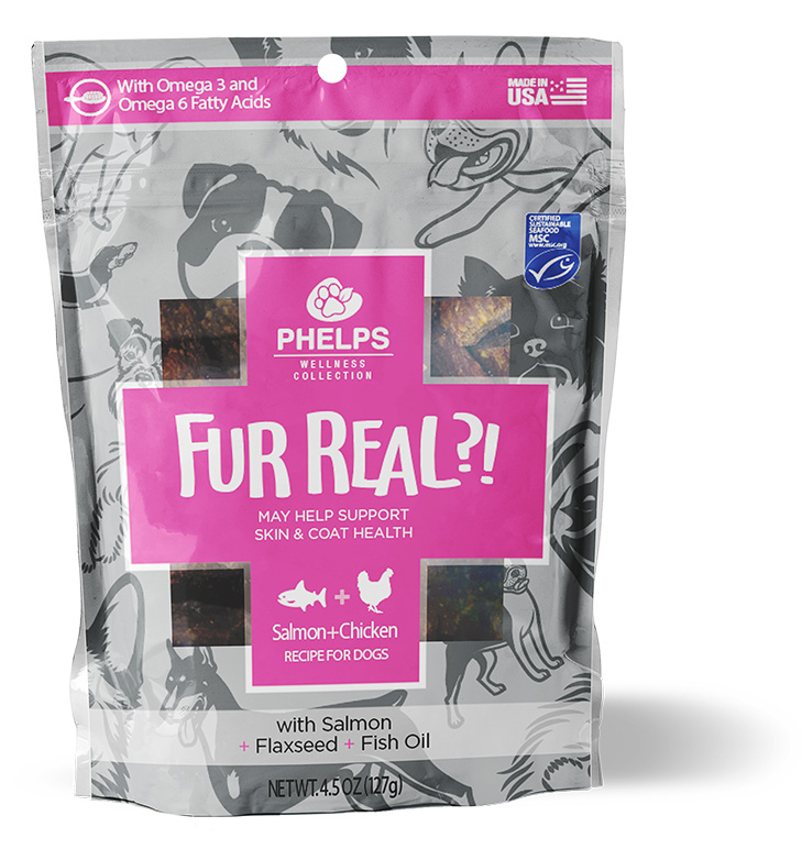 Phelps Wellness Collection Fur Real functional dog treats