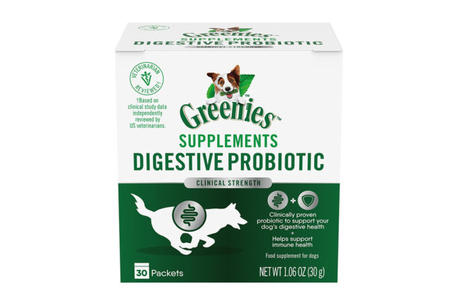 GREENIES' new Digestive Probiotic Supplement Powder for dogs