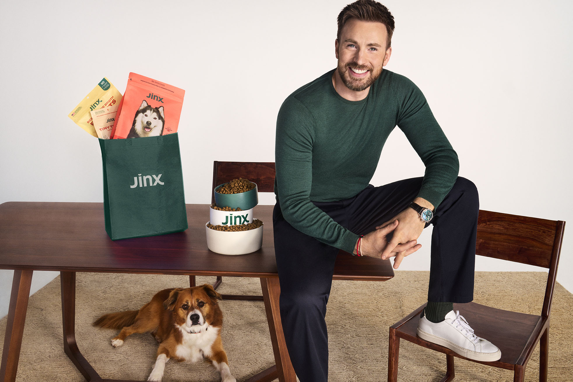 Chris Evans partnered with Jinx in August 2022